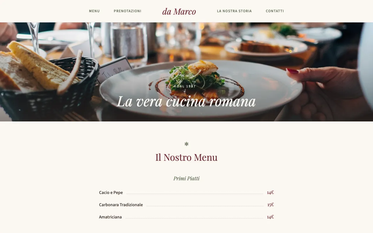 Trattoria da Marco — Restaurant